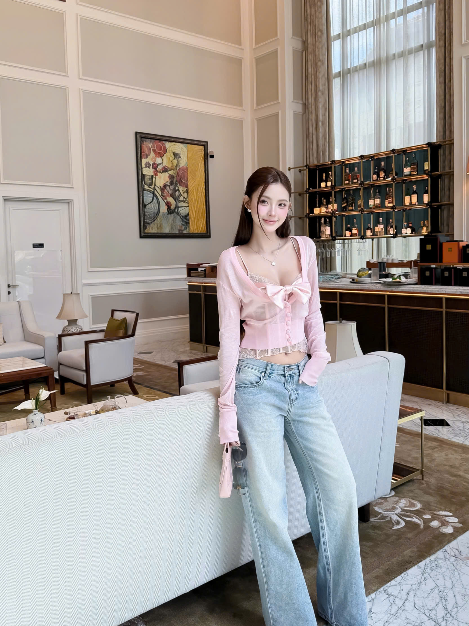 เสื้อ LEN DỆT คาร์ดิแกน