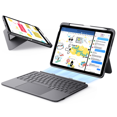 Ốp lưng kèm bàn phím ESR Detachable Flex dành cho iPad Air (4/5th Gen)/ iPad Air 11 inch 2025/2024; Gen 11 (A16)/ Gen 10