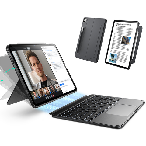 Ốp lưng kèm bàn phím ESR Detachable Shift dành cho iPad Pro 11 2025/2024, iPad Air (4/5th Gen)/ iPad Air 11 inch 2025/2024, Gen 11(A16)/10