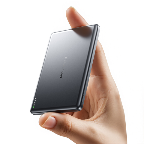 Pin sạc dự phòng không dây 5000mAh 15W MoveSpeed YSPBS05 Màu xám