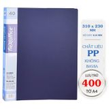 Bìa 40 lá A4 FO-DB02 xanh