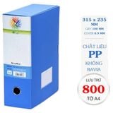 Bìa hộp PP 100-A4 FO-BF03 xanh