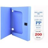 Bìa hộp PP 35-A4 FO-BF04 xanh