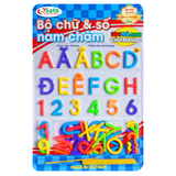 Bộ chữ hoa và số nam châm