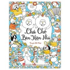 Chú chó bên hiên nhà