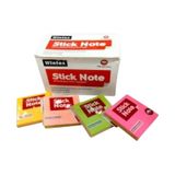 Giấy note 3x3 dạ quang Xukiva