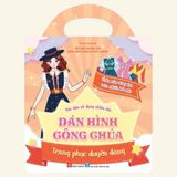Bóc dán sử dụng nhiều lần - Dán hình công chúa - Trang phục duyên dáng (Box text: Thỏa sức sáng tạo trên nhiều bề mặt)