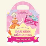 Bóc dán sử dụng nhiều lần - Dán hình công chúa - Trang phục dạ hội (Box text: Thỏa sức sáng tạo trên nhiều bề mặt)