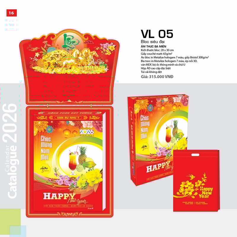 Lịch Bloc 2026 Siêu Đại - Ẩm Thực Ba Miền