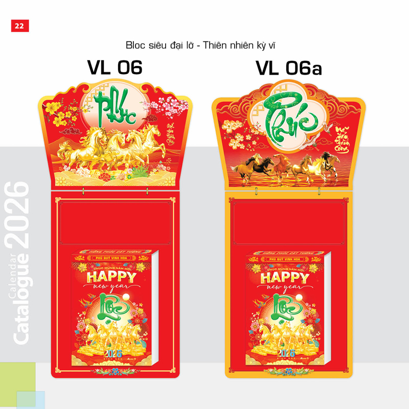 Lịch Bloc 2026 Siêu Đại Lỡ - Thiên Nhiên Kỳ Vĩ