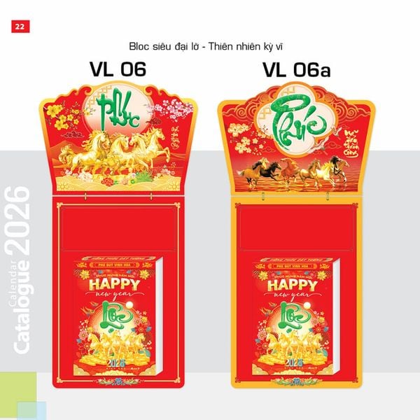 Lịch Bloc 2026 Siêu Đại Lỡ - Thiên Nhiên Kỳ Vĩ