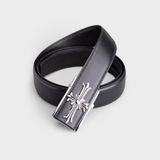  Thắt lưng Trita (Thời trang nam - Dây nịt da thật RTLT415D15) màu đen 