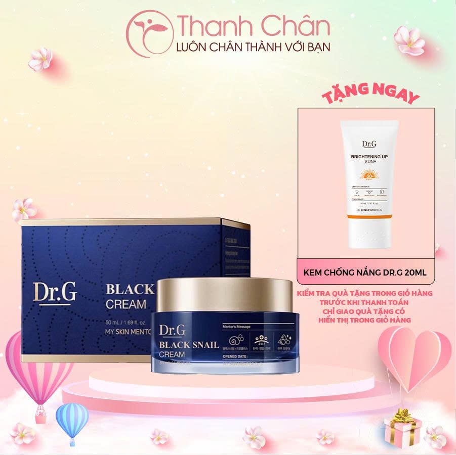 Kem dưỡng Dr.G Black Snail Cream 50ml