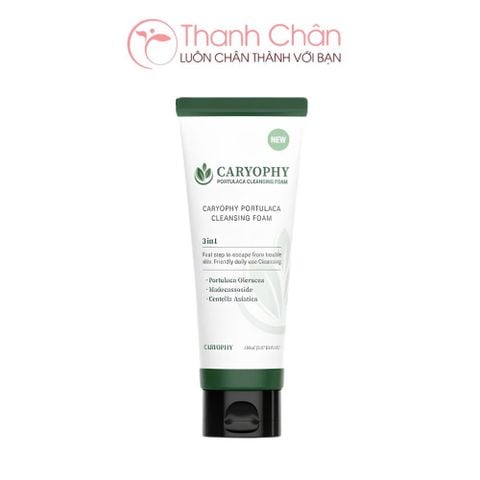 Sữa Rửa Mặt Giảm Mụn, Kiềm Dầu Caryophy Portulaca Foam Cleanser 150ml