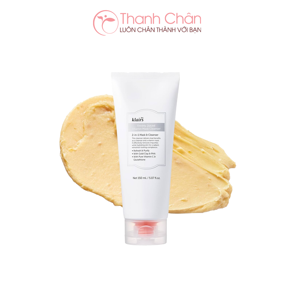 Sữa rửa mặt Dear, Klairs Freshly Juiced Vitamin Mask Cleanser