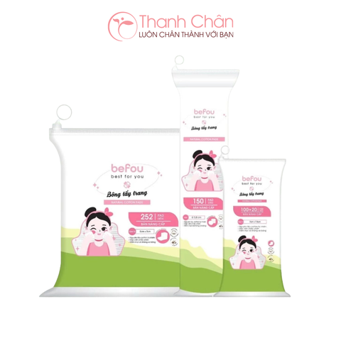 Bông tẩy trang Befou Natural Cotton Pads