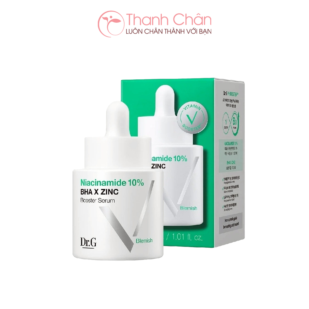 Tinh chất Dr.G Niacinamide 10% BHA x ZINC Booster Serum 30ml