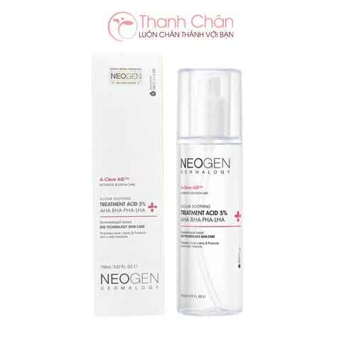 Toner Tẩy Tế Bào Chết Neogen Dermalogy A-Clear Soothing Treatment Acid 150ml