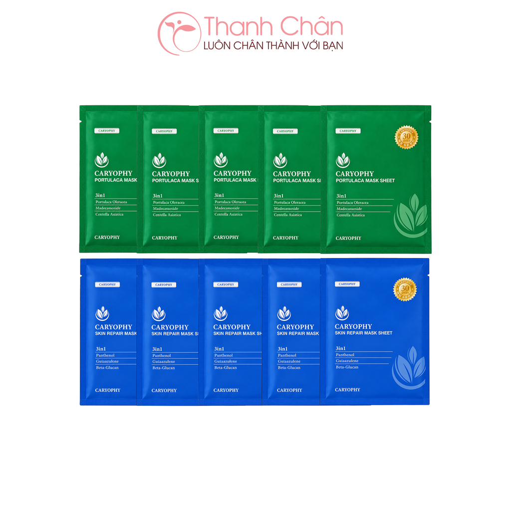 (COMBO 5 MIẾNG) Mặt Nạ Caryophy Mask Sheet