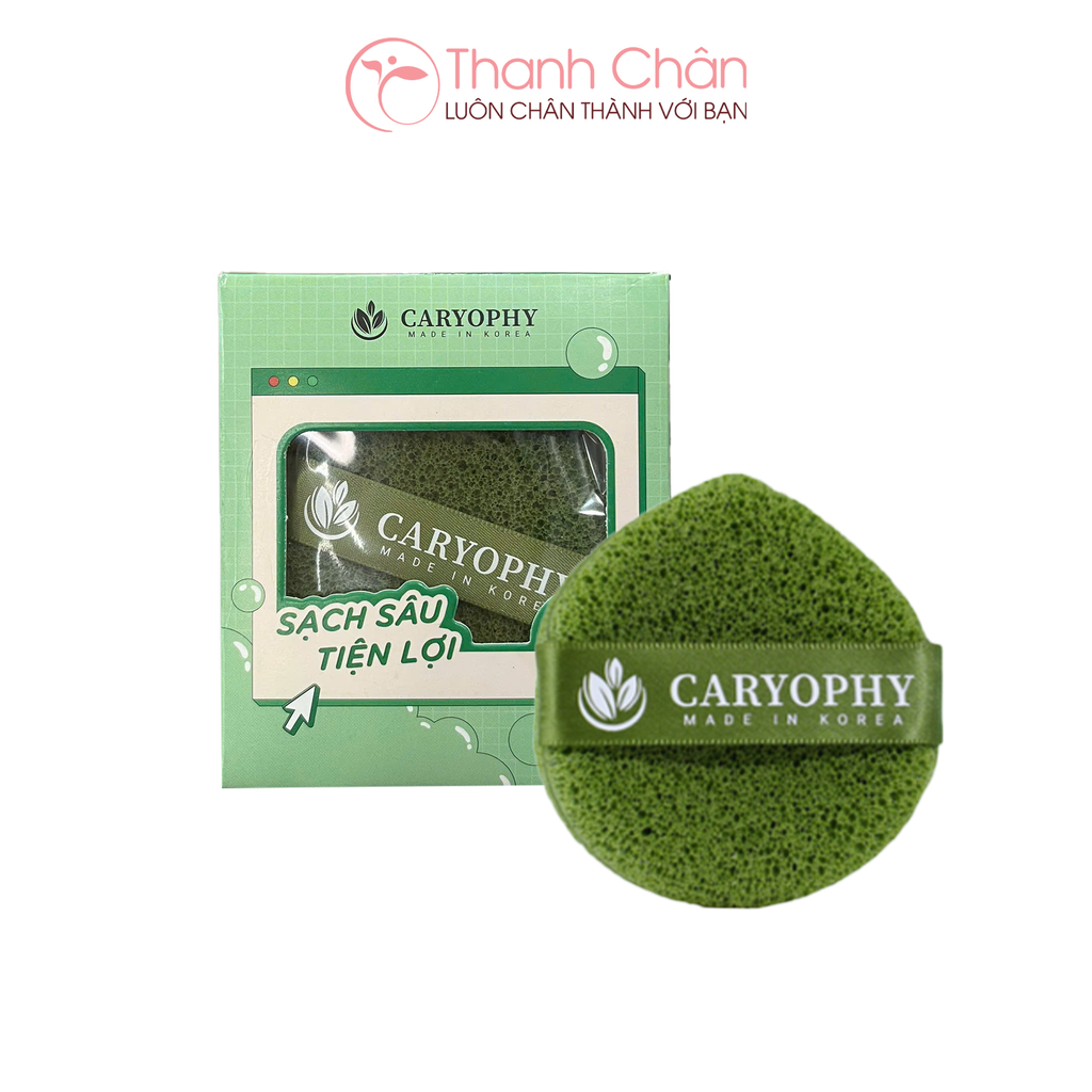 Mút rửa mặt bọt biển sạch sâu tiện lợi Caryophy