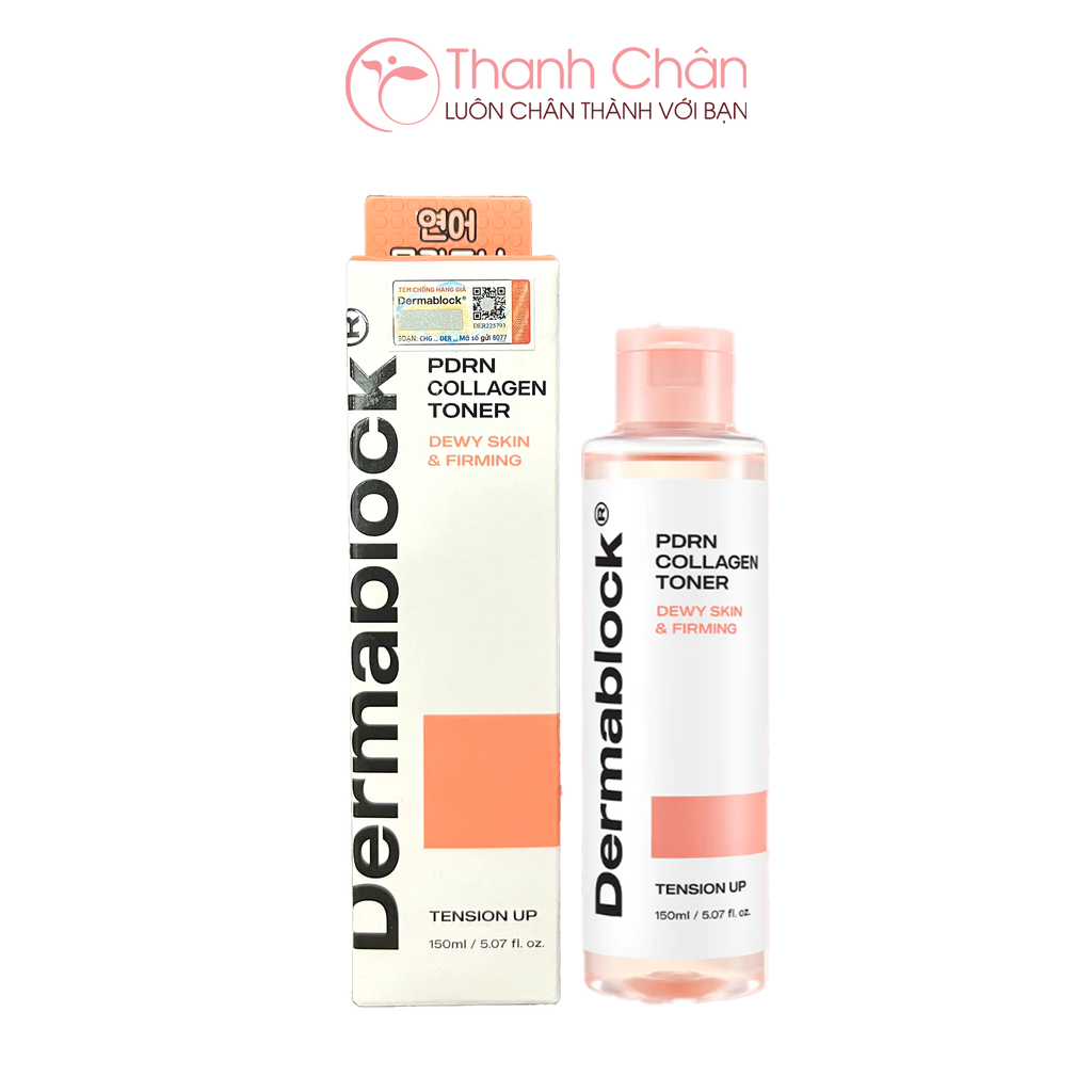 Nước hoa hồng Dermablock PDRN Collagen Toner 150ml