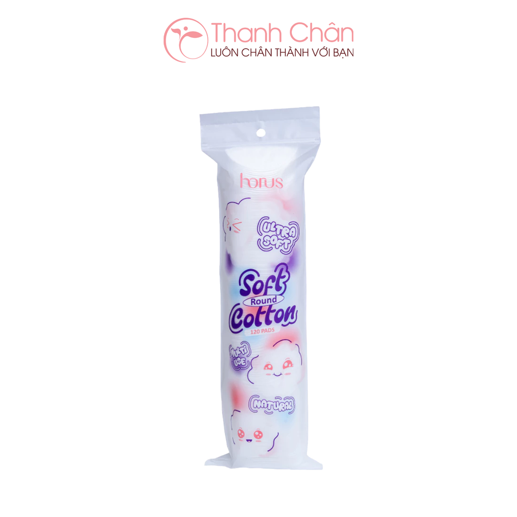Bông tẩy trang Horus Round Soft Cotton Pads