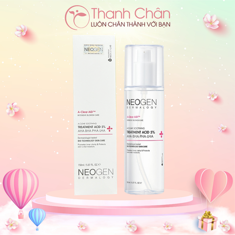 Toner Tẩy Tế Bào Chết 5% PHA - AHA - LHA - BHA Neogen Dermalogy Treatment Acid 150ml