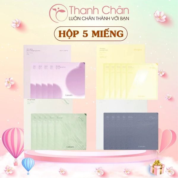 Hộp 5 miếng Mặt nạ thạch Luvum Mask