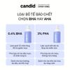 Gel Làm Sạch Tế Bào Chết Candid BHA Gel Exfoliant 100ml