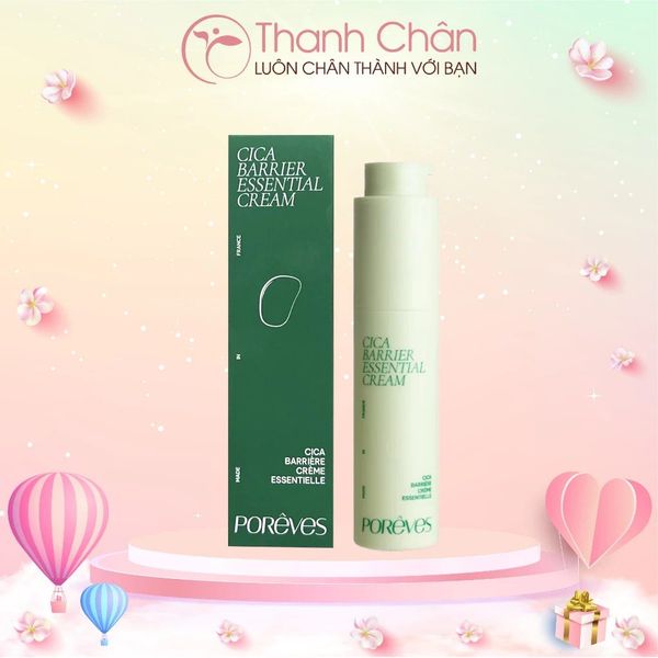Kem dưỡng Poreves Cica Barrier Essential Cream 50ml