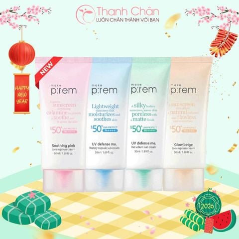 Kem Chống Nắng Make P:rem UV defense me Make Prem 50ml/150ML