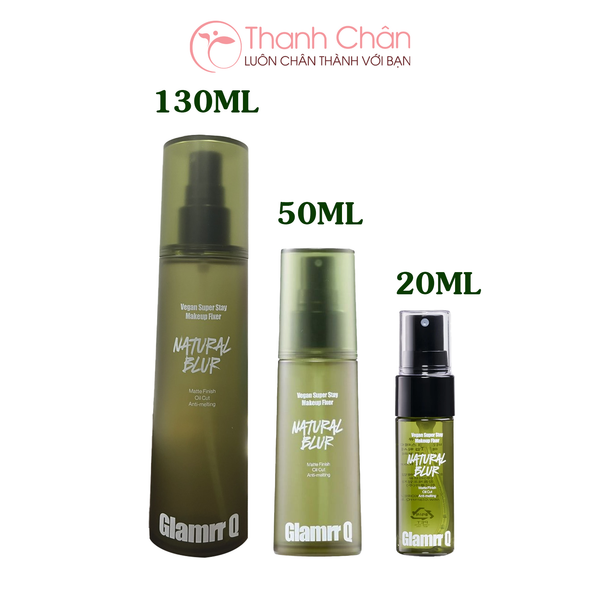 Xịt Khóa Nền Glamrr Q Vegan Super Stay Makeup Fixer 50ml