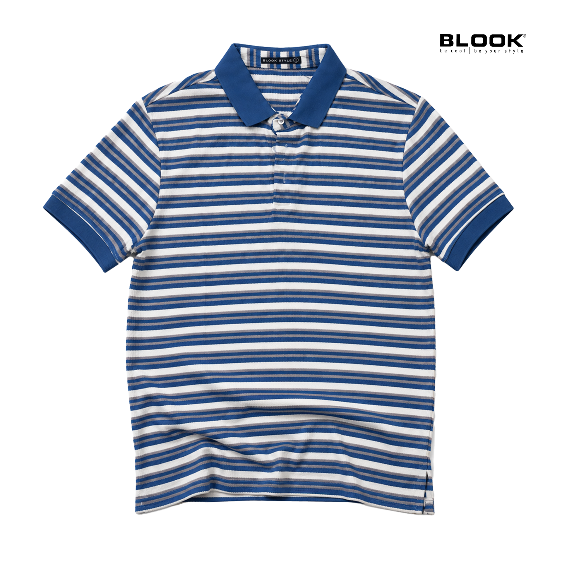  ÁO POLO NAM COTTON SỌC NGANG BLOOK STYLE MULTI STRIPE 35907 