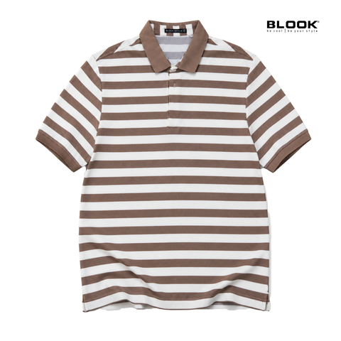  ÁO POLO NAM COTTON SỌC NGANG BLOOK STYLE MULTI STRIPE 35907 