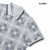  ÁO POLO NAM COTTON CÁ SẤU BLOOK PREMIUM GEO DOT 35889 