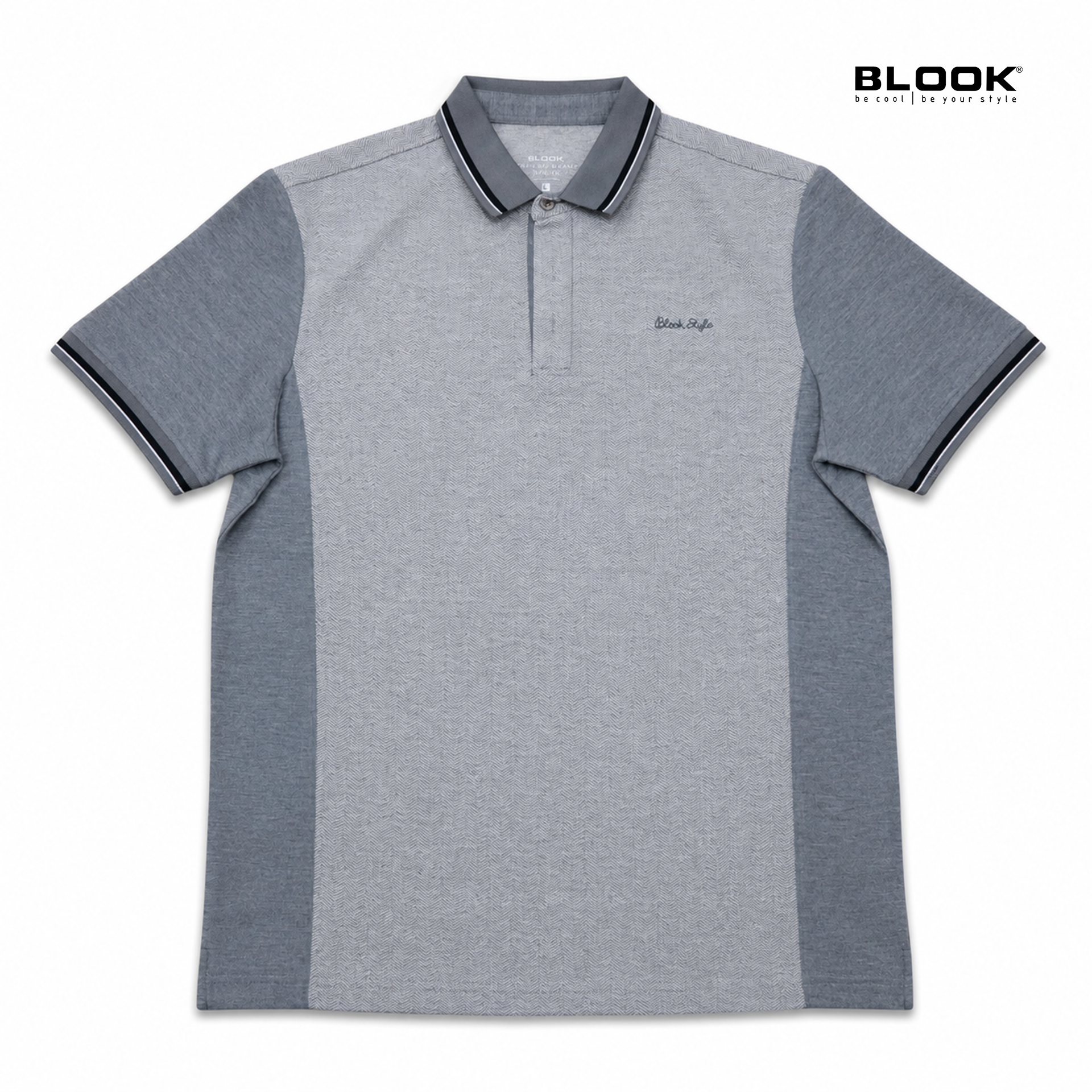  ÁO POLO NAM COTTON VÂN XƯƠNG CÁ BLOOK PREMIUM HERRINGBONE 35887 