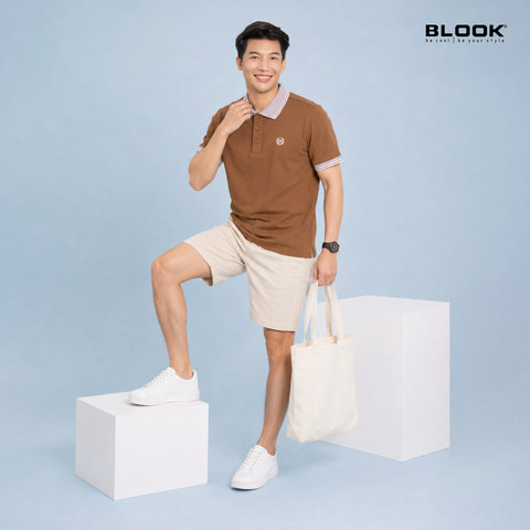  ÁO POLO BASIC PHỐI CỔ BLOOK STYLE 36037 