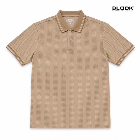  ÁO POLO NAM JACQUARD SỌC DỌC BLOOK PREMIUM STRIPE 35950 