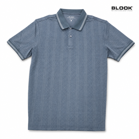  ÁO POLO NAM JACQUARD SỌC DỌC BLOOK PREMIUM STRIPE 35950 