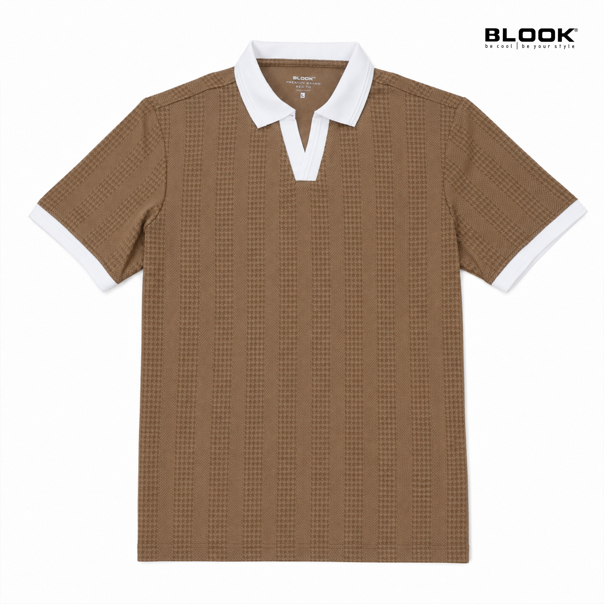  ÁO POLO NAM CÁ SẤU CỔ V BLOOK PREMIUM V-PATTERN 30612 