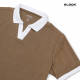  ÁO POLO NAM CÁ SẤU CỔ V BLOOK PREMIUM V-PATTERN 30612 
