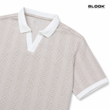  ÁO POLO NAM CÁ SẤU CỔ V BLOOK PREMIUM V-PATTERN 30612 