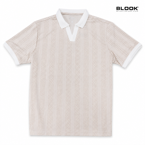  ÁO POLO NAM CÁ SẤU CỔ V BLOOK PREMIUM V-PATTERN 30612 