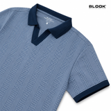  ÁO POLO NAM CÁ SẤU CỔ V BLOOK PREMIUM V-PATTERN 30612 