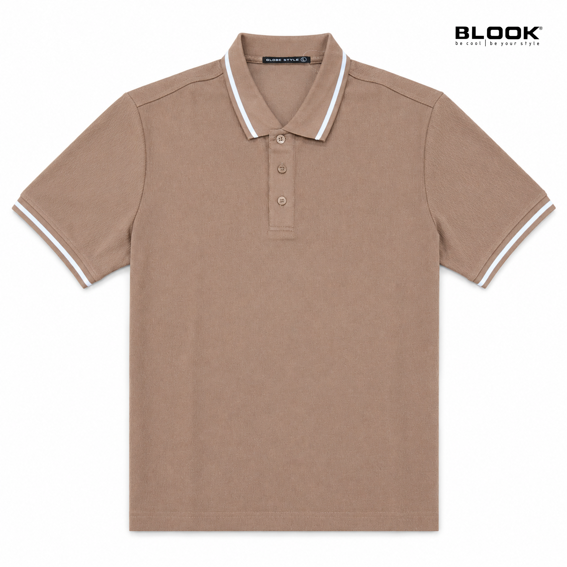  ÁO POLO NAM GÂN TĂM BLOOK STYLE FINE RIB 36038 