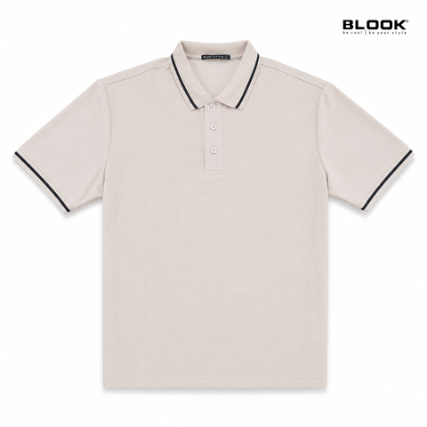  ÁO POLO NAM GÂN TĂM BLOOK STYLE FINE RIB 36038 