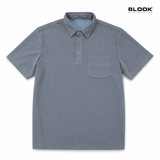  ÁO POLO NAM GÂN TĂM CÓ TÚI BLOOK STYLE RIB POCKET 36931 