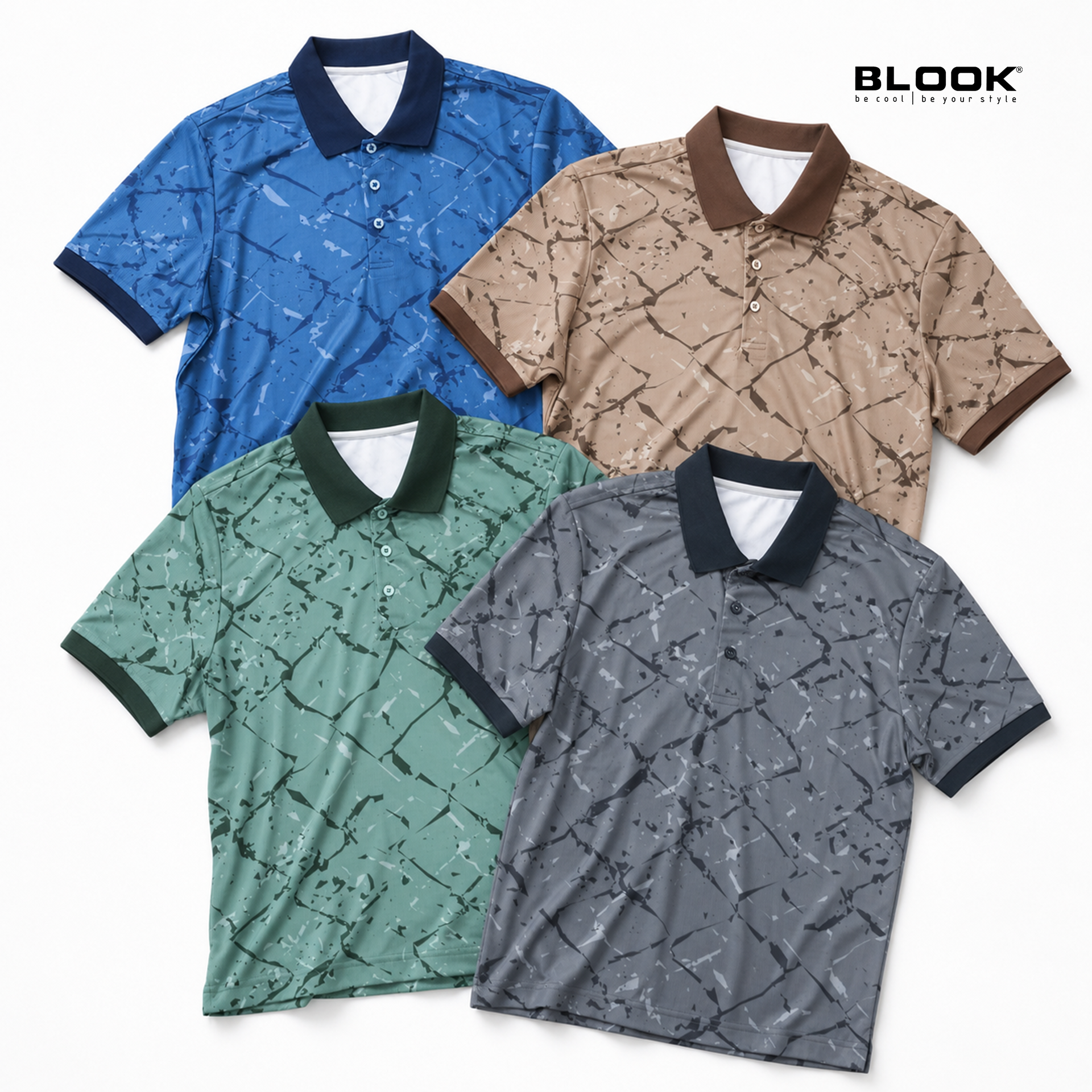  ÁO POLO THỂ THAO NAM IN HOẠ TIẾT BLOOK STYLE 36089 