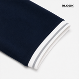  POLO NAM BASIC MÀU XANH NAVY CỔ SỌC BLOOK 36052 