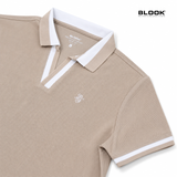  ÁO POLO NAM COTTON GÂN CỔ V BLOOK PREMIUM V-LINE 35992 